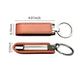 Keychain Metal High Speed Leather Flash Drive | https://www.bestnamebadges.com