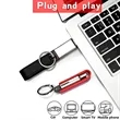 Keychain Metal High Speed Leather Flash Drive | https://www.bestnamebadges.com