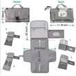 Portable Waterproof Baby Diaper Changing Pad Handbag | https://www.bestnamebadges.com