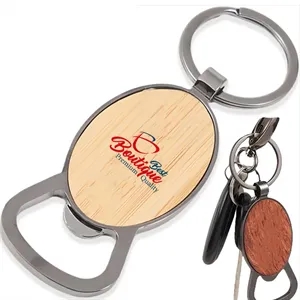 Wooden Bottle Opener Keychains