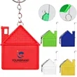 1m House Shaped Keychain Retractable Double Measuring Tape | https://www.bestnamebadges.com