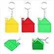 1m House Shaped Keychain Retractable Double Measuring Tape | https://www.bestnamebadges.com