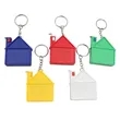 1m House Shaped Keychain Retractable Double Measuring Tape | https://www.bestnamebadges.com