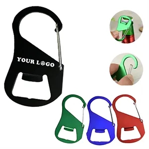 Key Chain Carabiner With Bottle Opener