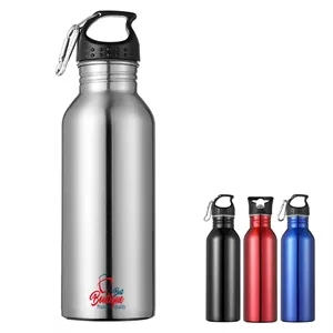 Stainless Steel Sports Bottle With Carabiner