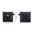 PU-Leather Ring Pouch Data Cable Storage Bag | https://www.bestnamebadges.com