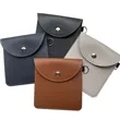 PU-Leather Ring Pouch Data Cable Storage Bag | https://www.bestnamebadges.com