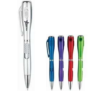 Plastic LED Light Pen With Torch Promotional Gift