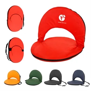 Foldable Oxford Stadium Seat Cushion with Carry Strap
