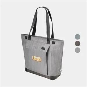 RejuVe® Element Recycled Heather Commuter Business Tote Bag | https://www.bestnamebadges.com