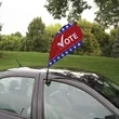 Mini Teardrop Sail Sign Flag w/Clip-On Base Kit Double-Sided | https://www.bestnamebadges.com