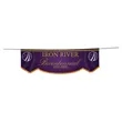 3' x 10' Parade Banner Scallop Bottom Kit w/Gold Fringe | https://www.bestnamebadges.com