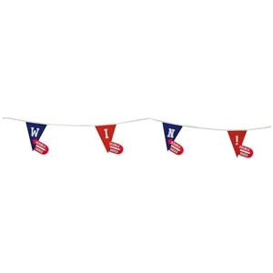 9" x 12" Triangle Pennant String Double-Sided (30')