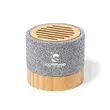 Mini Cylindrical Wireless Bamboo Speaker | https://www.bestnamebadges.com
