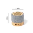 Mini Cylindrical Wireless Bamboo Speaker | https://www.bestnamebadges.com
