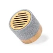 Mini Cylindrical Wireless Bamboo Speaker | https://www.bestnamebadges.com