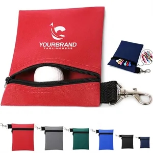 Portable Golf Bag Nylon Ball Cover Waist Hanging Style