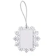 Snowflake Square Photo Frame(Large) | https://www.bestnamebadges.com