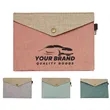 Linen Felt Envelope Expandable Folder Portable Case Storage | https://www.bestnamebadges.com
