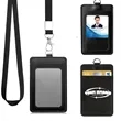 PU Leather Card Holder Bus Student ID Protective Cover | https://www.bestnamebadges.com