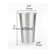 15 oz Reusable Metallic Color Changing Cups Aluminum Mug | https://www.bestnamebadges.com