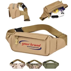 Portable Nylon Outdoor Waist Bag Travel Shoulder