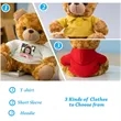 10" Personalized Gift Teddy Bear W/ Custom Message/Clothing | https://www.bestnamebadges.com