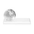 Globe VividPrint™ Award on Rectangle Base - White | https://www.bestnamebadges.com
