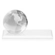 Globe VividPrint™ Award on Rectangle Base - White | https://www.bestnamebadges.com
