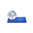 Globe VividPrint™ Award on Rectangle Base - Blue | https://www.bestnamebadges.com