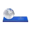 Globe VividPrint™ Award on Rectangle Base - Blue | https://www.bestnamebadges.com