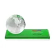 Globe VividPrint™ Award on Rectangle Base - Green | https://www.bestnamebadges.com