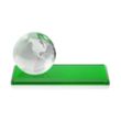 Globe VividPrint™ Award on Rectangle Base - Green | https://www.bestnamebadges.com