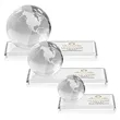 Globe VividPrint™ Award on Rectangle Base - Clear | https://www.bestnamebadges.com