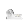 Globe VividPrint™ Award on Rectangle Base - Clear | https://www.bestnamebadges.com