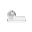 Globe VividPrint™ Award on Rectangle Base - Clear | https://www.bestnamebadges.com