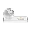 Globe VividPrint™ Award on Rectangle Base - Clear | https://www.bestnamebadges.com