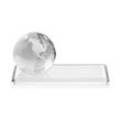 Globe VividPrint™ Award on Rectangle Base - Clear | https://www.bestnamebadges.com