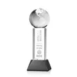 Globe Award on Stowe Base - Black | https://www.bestnamebadges.com