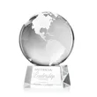 Globe Award on Robson Base - Clear | https://www.bestnamebadges.com