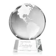 Globe Award on Robson Base - Clear | https://www.bestnamebadges.com