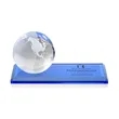 Globe Award on Rectangle Base - Sky Blue | https://www.bestnamebadges.com