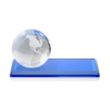 Globe Award on Rectangle Base - Sky Blue | https://www.bestnamebadges.com