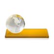 Globe Award on Rectangle Base - Amber | https://www.bestnamebadges.com
