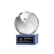 Globe Award on Hancock Base - Blue | https://www.bestnamebadges.com