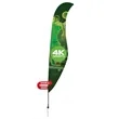 17' Streamline Sabre Sail Sign Flag, 2-Sided, Ground Spike | https://www.bestnamebadges.com