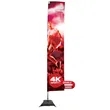 14.5' Streamline Rectangle Sail Sign Flag, 2-Sided, Scissor | https://www.bestnamebadges.com