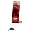 10'Streamline Rectangle Sail Sign Flag Kit, 2-Sided, Scissor | https://www.bestnamebadges.com