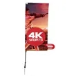 7' Streamline Rectangle Sail Sign Flag, 2-Sided, Spike | https://www.bestnamebadges.com