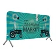 8' Barricade Fabric Cover | https://www.bestnamebadges.com